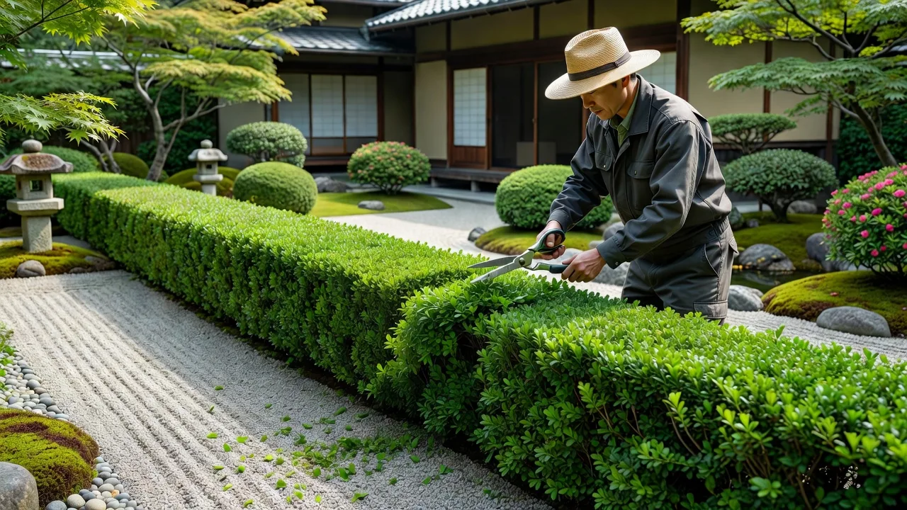 芝生・植栽管理の様子